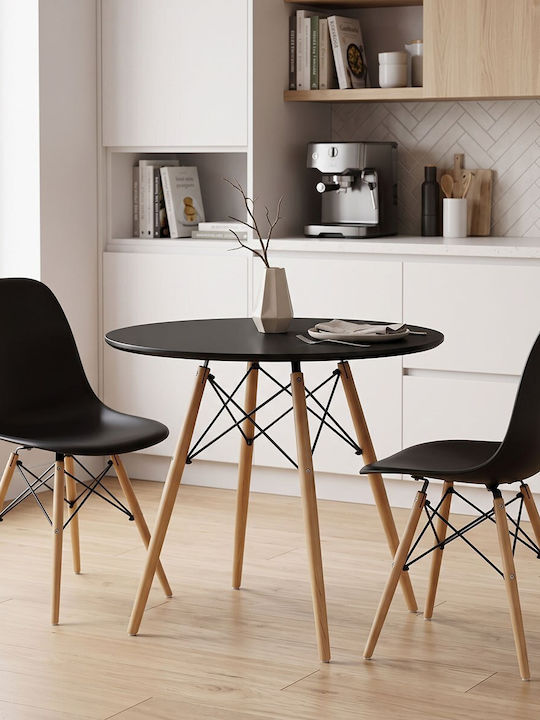 Kitchen Table Relish with 2 Chairs 80x80cm