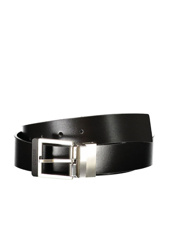 Men's Leather Double Sided Belt Black