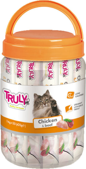 Creamy Rewards Cats Truly Chicken Beef 420g 30 Pieces