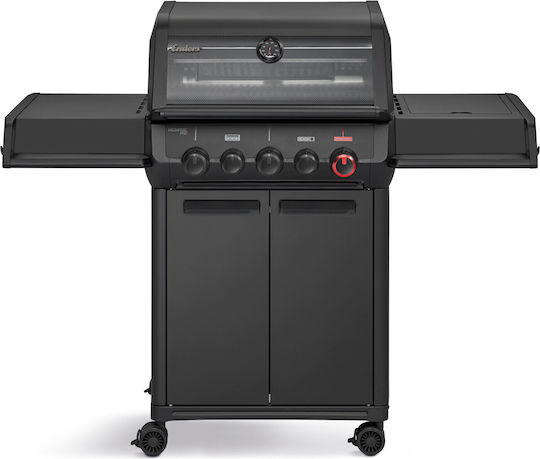 Enders Monroe Pro 3 Sik Turbo Shadow Газова скара Чугунена скара 62x43см. с 3 горелки и странична инфрачервена горелка