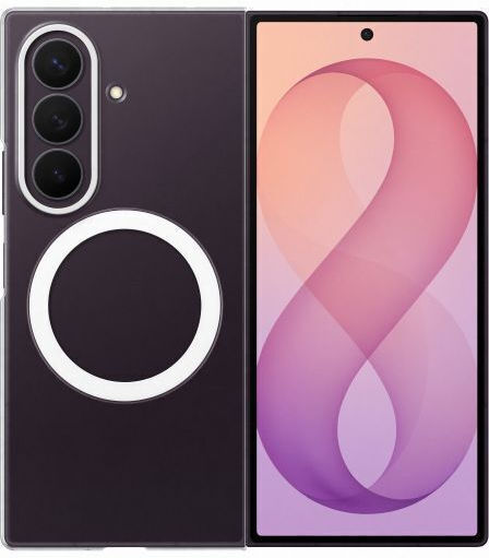 Samsung Magnet Back Cover Silicone 0.8mm Transparent Galaxy Z Fold8 Ultra