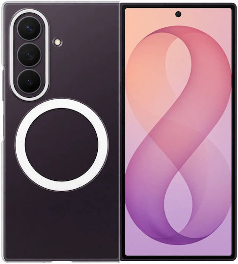 Samsung Magnet Back Cover Silicone 0.8mm Transparent Galaxy Z Fold8 Ultra