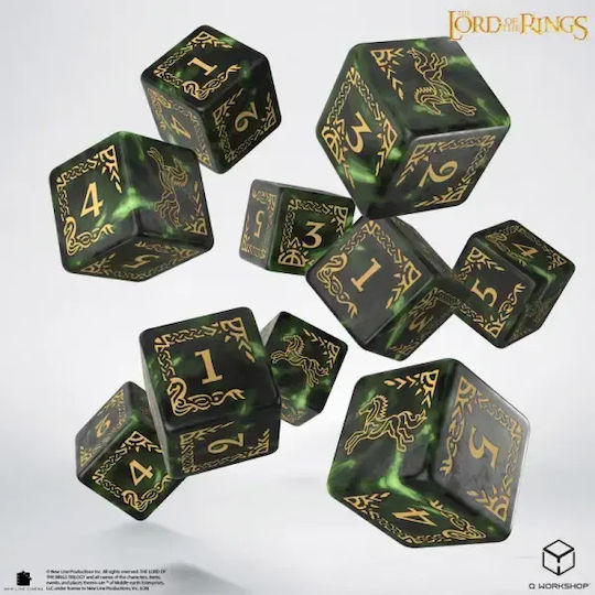 Lord Rings Rohan 10xd6 Dice Set