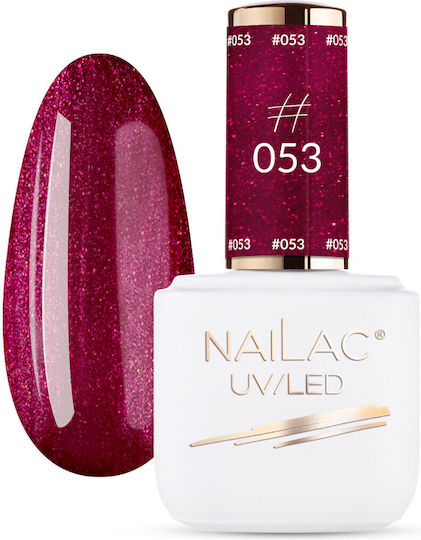 NaiLac NaiLac Lang anhaltender Schnelltrocknender Burgundischer Nagellack #053 7ml