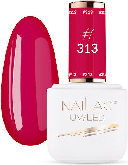 NaiLac Mat Oja de Unghii de Lungă Durată Uscare Rapidă Roșu #313 7ml