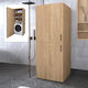 Megapap Bathroom Laundry Cabinet 70x70x180cm Oak