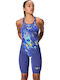 Speedo Fastskin Lzr Pure Valor 2.0 Openback Kneeskin Γυναικείο Αγωνιστικό Ολόσωμο Μαγιό Κολύμβησης Μπλε