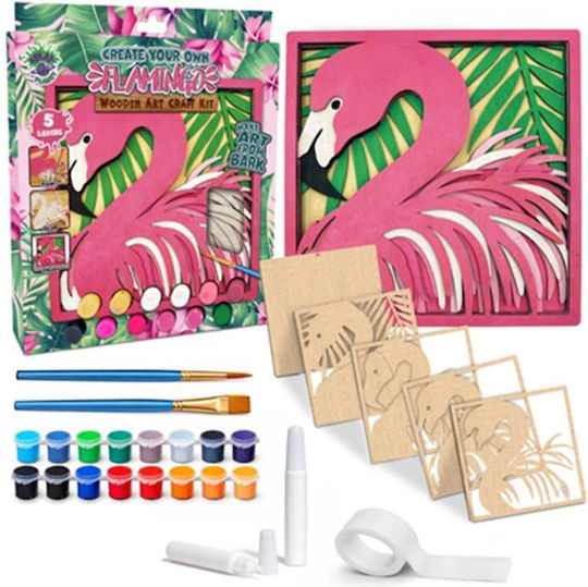 Splat Planet Wooden Craft Set Flamingo 25x25cm #sp-wa-flam