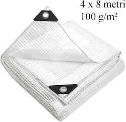 MP Στρογγυλός Αδιάβροχος Μουσαμάς 100gr/m² με Διάμετρο 4μ. Ελαφρού Τύπου Γκρι