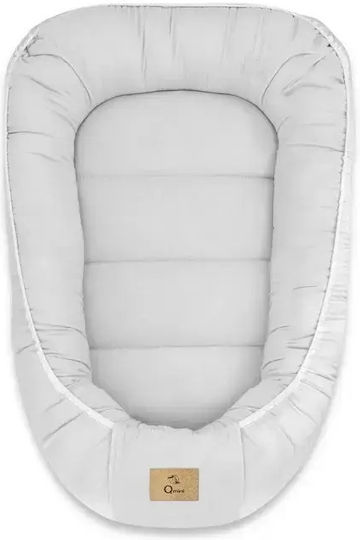 Qmini Baby-Kissen Nest Grau 55x75cm