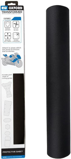 Oxford Protective Stickers Motorcycle 375x300mm Black Plastic
