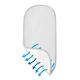Qmini Atmungsaktive Kinderwagenabdeckung 37x77cm Grau