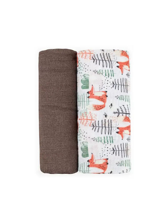 Petite & Mars Aleze Pentru Bebeluşi Multicolore 120x120cm 2 Bucăţi