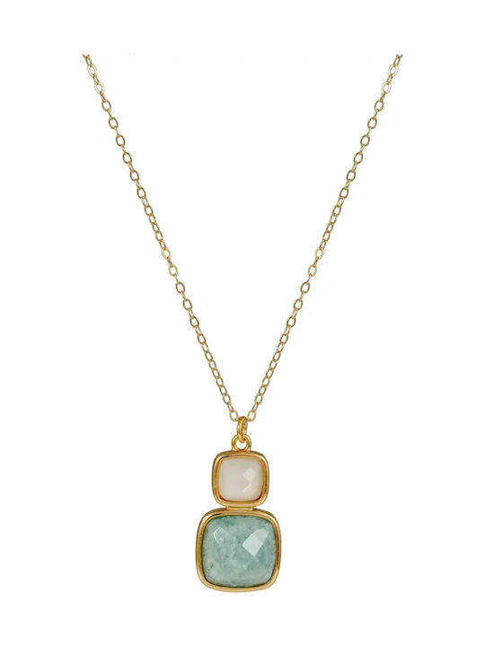 Gold Plated Silver Necklace Turquoise Gold Plated Silver Necklace Turquoise
