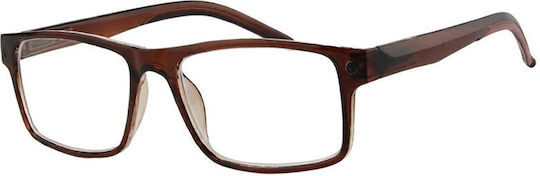 Aegean Dolphin Clip-On Lesebrillen +2.00 in Braun Farbe Dolphin-10700-braun-200_33982