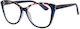 Aegean Dolphin Clip-On Damen Lesebrille +2.00 in Blau Farbe Dolphin-10698-Blue-200_33862