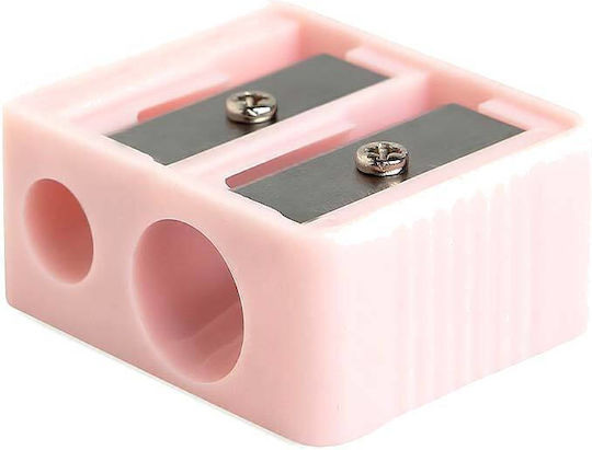 Idc Institute Pencil Sharpener Double Cosmetic Pencil Sharpener Pink