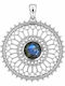 Polytimo Charm Фуλαхто с Камъни с Камъни от Сребърен Сив