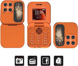 i17 Pro Dual SIM Handy mit Tasten Orange