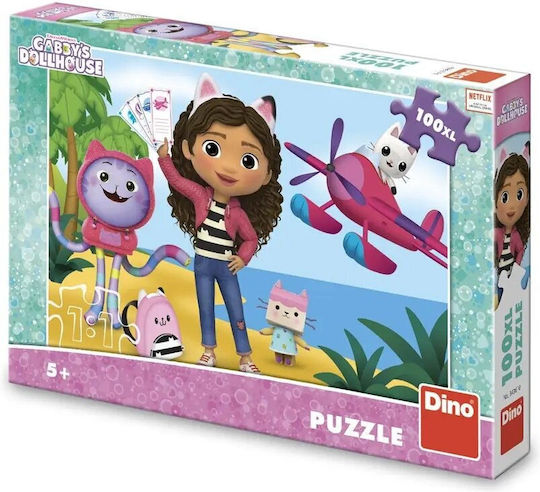 Puzzle Pentru Copii Gabby On Vacation Pentru 5+ Ani 100 Piese Dino