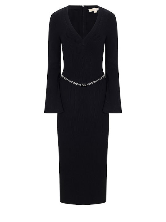 Michael Kors Knitted Black Dress