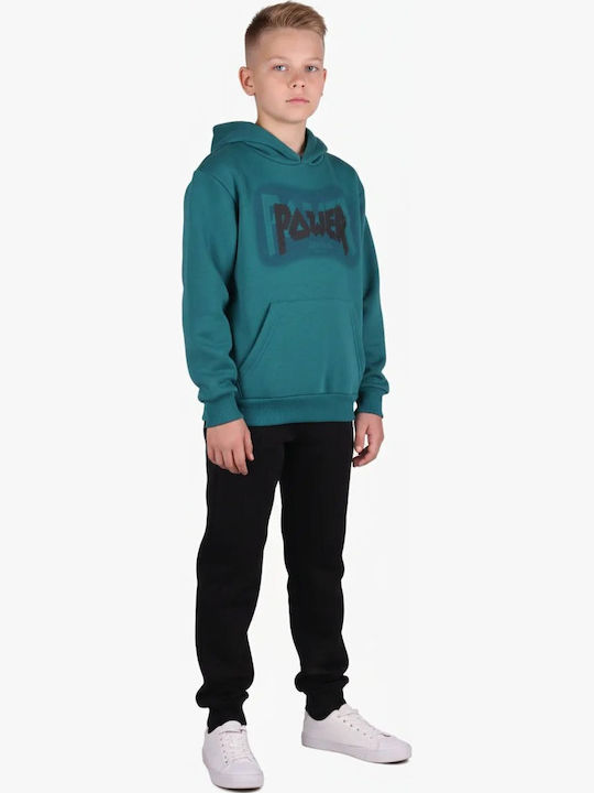 Kids Sweatpants Set Petrol Blue