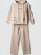 Kids Tracksuits Beige 2 Pieces