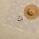 Borea Strandtuch Pareo Baumwolle Beige mit Fran...