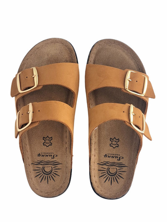 Leather Women's Anatomic Brown Sandals