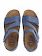 Leather Women's Anatomic Blue Sandals ALTEA-60113GAL