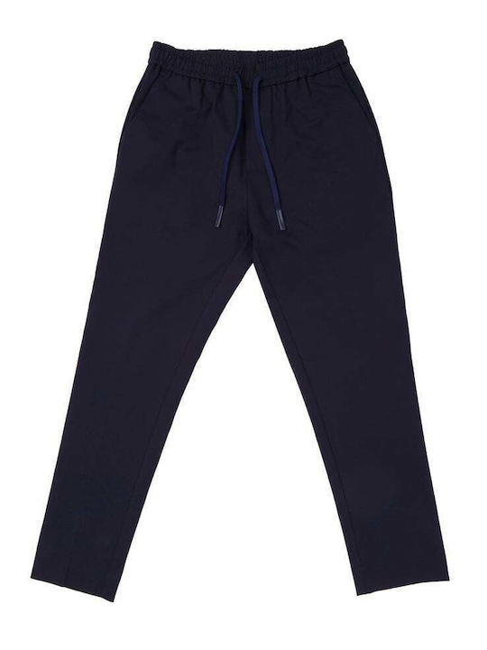 Trousers in Slim Fit Navy Blue