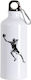 Water Bottle Basketball 600ml White