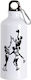 Water Bottle Basketball 600ml White