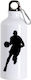 Water Bottle Basketball 600ml White