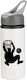 Water Bottle Basketball 650ml White Grey Cap