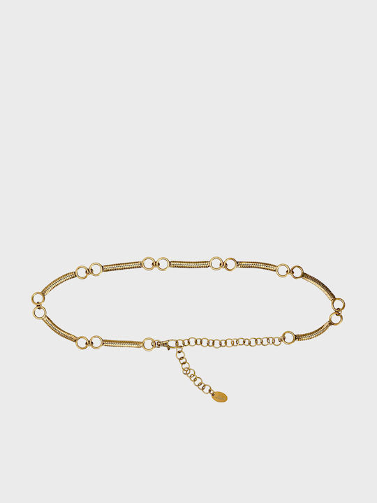 Damen Gürtel Goldene Kette