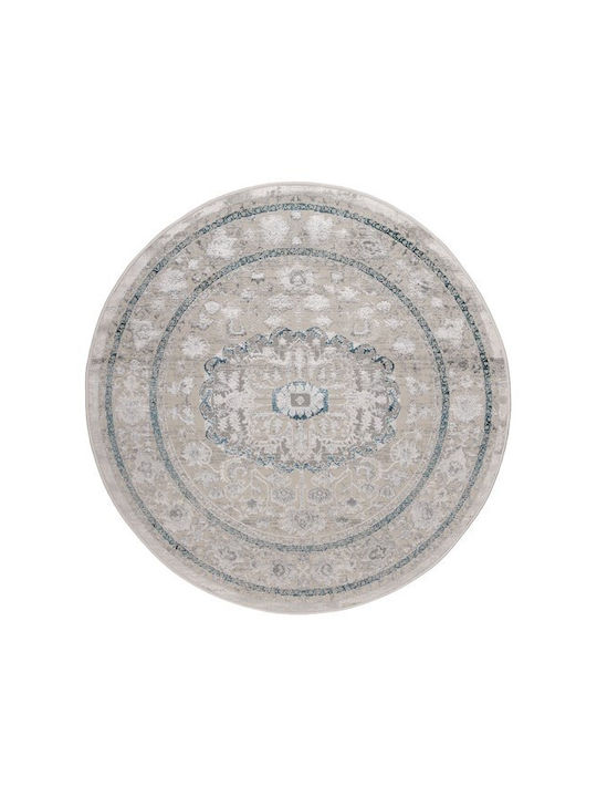 Viokarpet Gossip Covor Rotund Gri-albastru Φ160cm