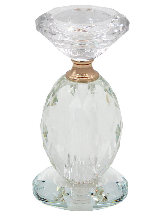 Keskor Keros for Tealights Crystal in Gold Color 6.5x6.5x11cm