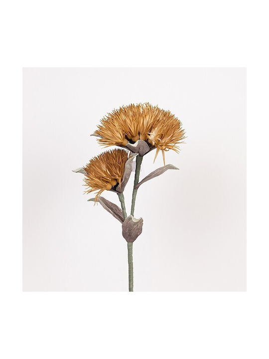 Flower Branch Foam Chrysanthemum Brown 25x100cm Pack of 2 Pieces