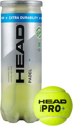 Head Mingi de padel Pro+ 3 bile galbene
