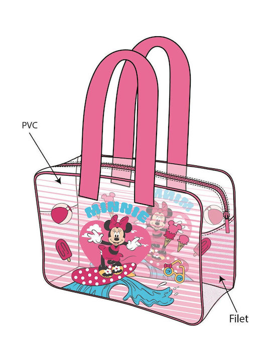Disney Minnie Kinder Tasche Strandtasche Rosa 50x40x40cm