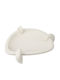 Decorative Polyresin Ecru Platter 25x24x7cm