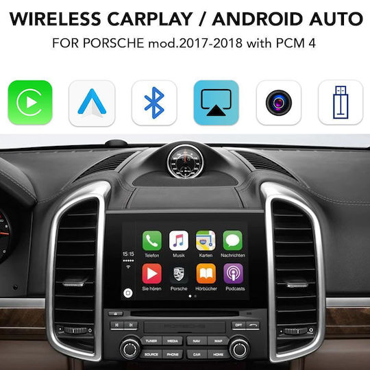 Digital IQ Car Audio System for Porsche Cayenne / Panamera / Cayman 2017-2018 Bluetooth USB WiFi GPS Apple CarPlay Android Auto