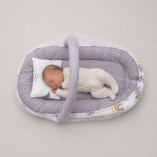 Kamtex Baby Perna Pentru Bebeluş Nest Gri 40x64cm Kamtex Baby Perna Pentru Bebeluş Nest Gri 40x64cm
