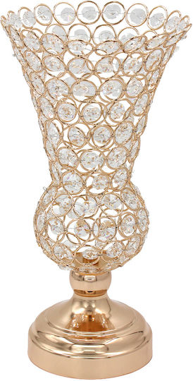 Keskor Keskor Dekorative Vase Metallisch Gold Y31cm