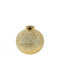 Atmosphera Vază Decorativă Ceramică Auriu 11.5xÎ12cm