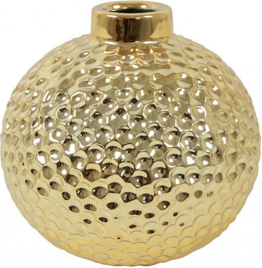 Atmosphera Vază Decorativă Ceramică Auriu 11.5xÎ12cm