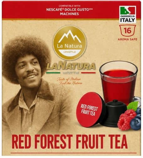 La Natura Lifestyle Red Forest Fruit Tea 16 Pieces Dolce Gusto