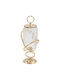 Glass Sweet Jar Φ13x39 With Gold Base Keskor 43352