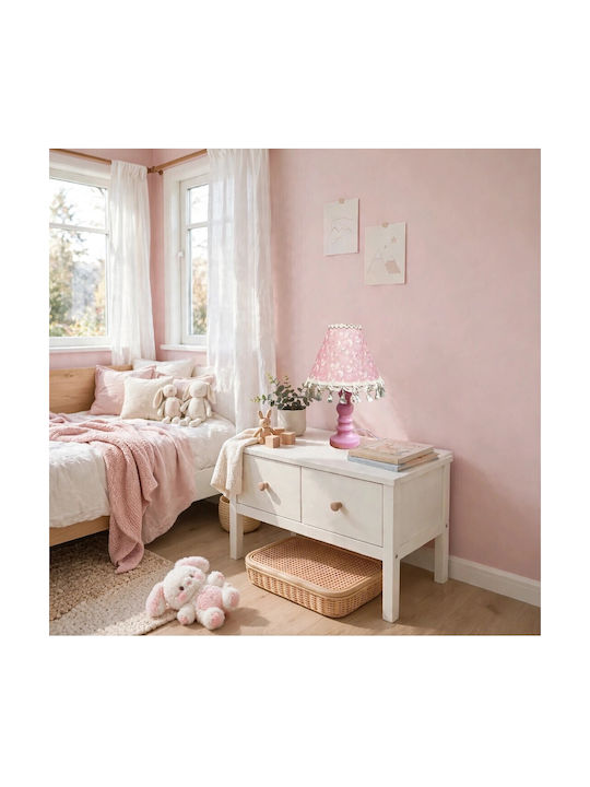 Oxygen Kids Side Table Lamp Pink 30x17x12cm